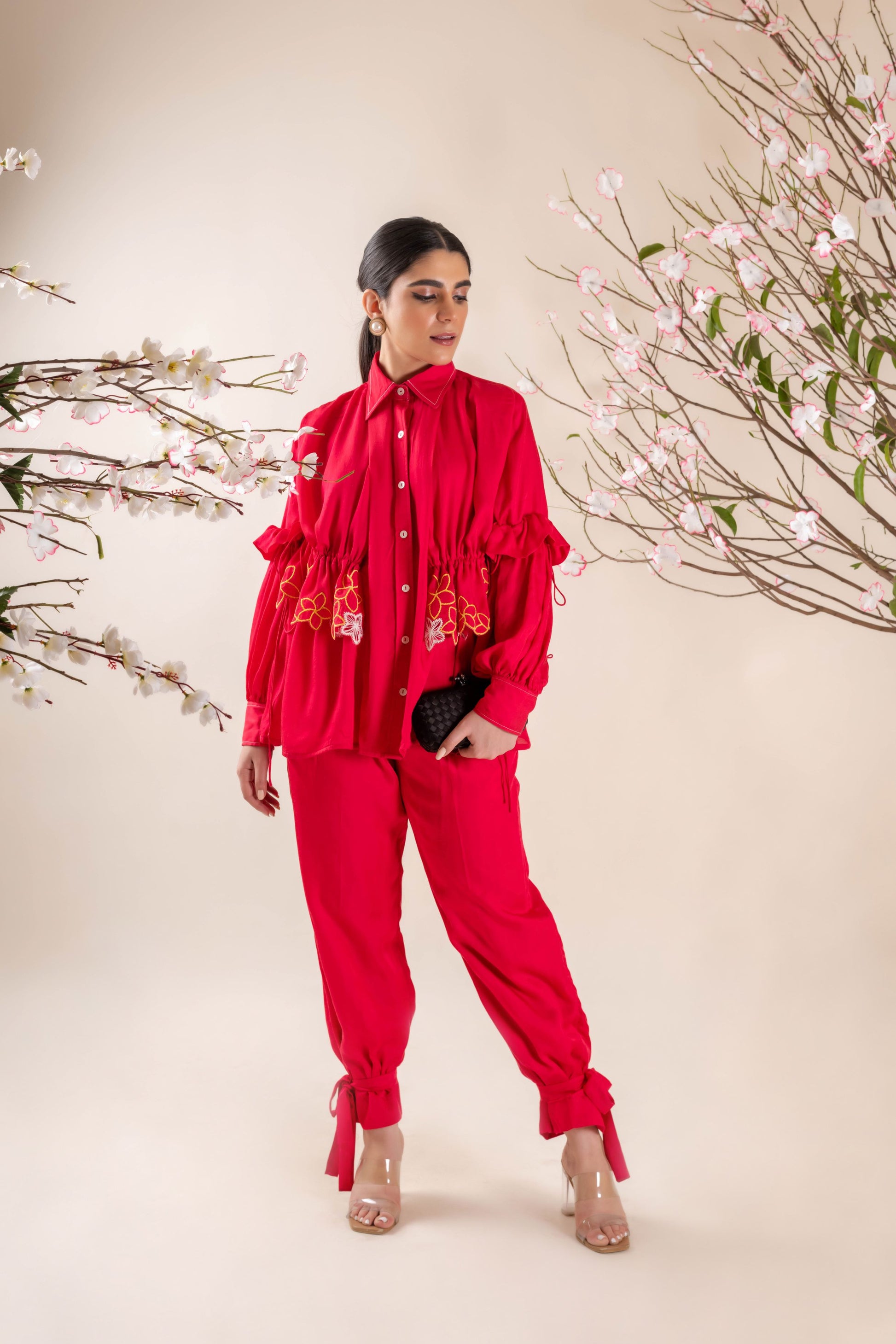 Organic Red Co-ord Set 