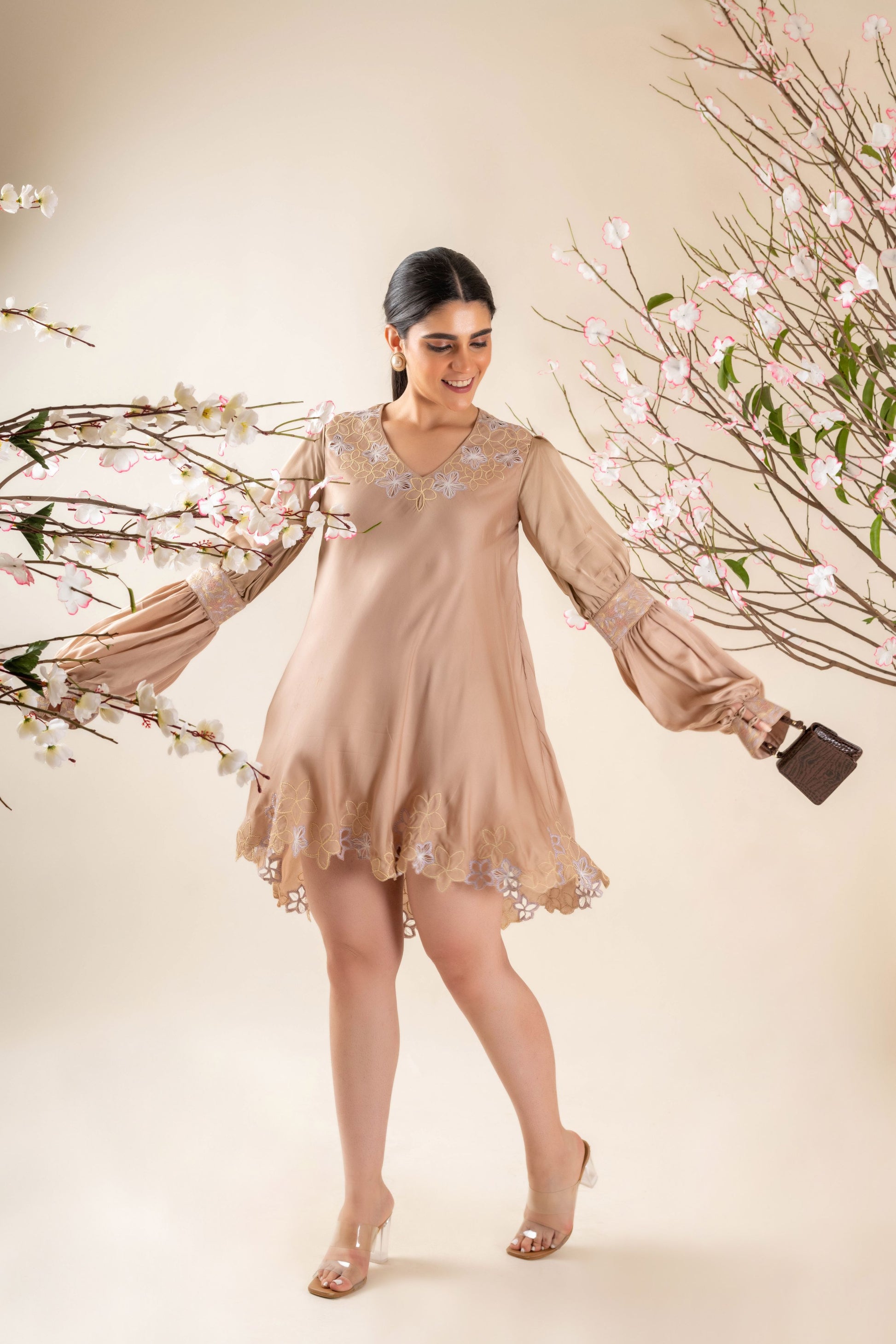  Short Organic Silk Women's Dress