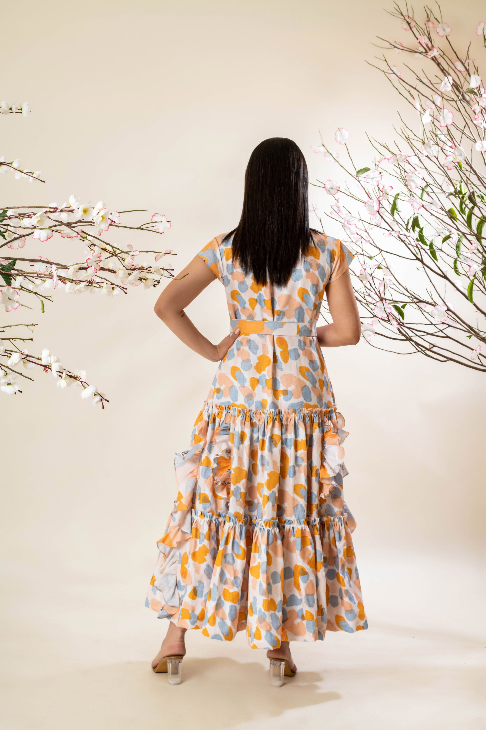 Long Round Organic Dress For Women 