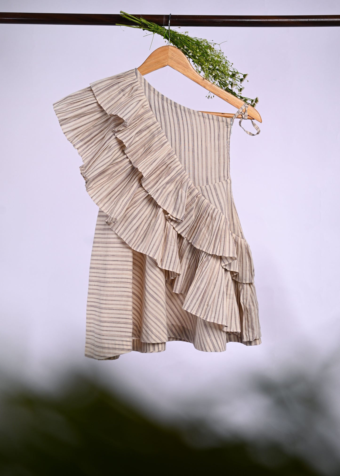 Handspun Handwoven Flutterbutter Organic Cotton Dress for Girls | Sustainable Baby Organic Clothing | Dyed with Herbal Extracts | 100% Organic Cotton Kids Clothing  | ORA Organic India